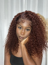 Load image into Gallery viewer, Reddish Brown Jerry Curl Wig
