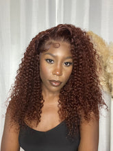 Load image into Gallery viewer, Reddish Brown Jerry Curl Wig
